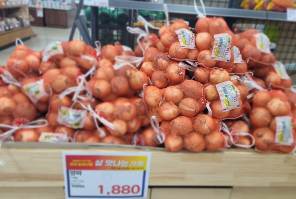 ▲전라남도는 농협전남본부와 함께 오는 7월 3일까지 저품위 양파·마늘 소비 촉진을 위한 할인 행사를 실시한다.(사진제공=전라남도)