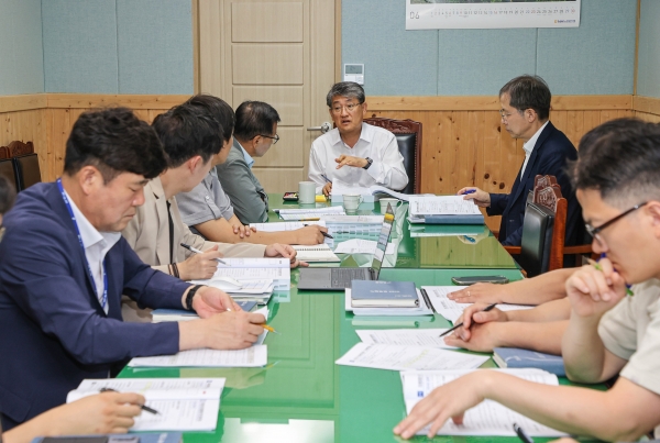 ▲구례군이 상반기 주요업무 추진상황 보고회를 개최했다.(사진제공=구례군)