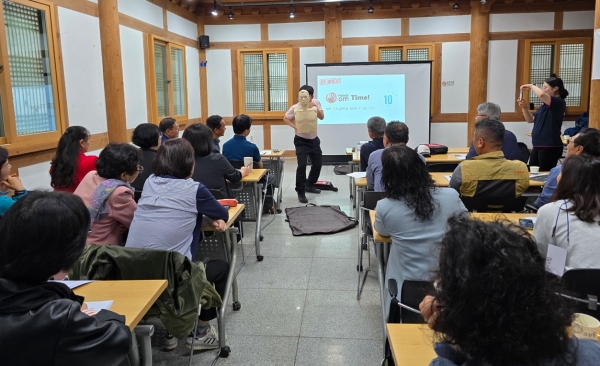 ▲장흥군은 지난 27일 여름철 자연재해 대비 상황판단회의를 개최했다.(사진제공=장흥군)