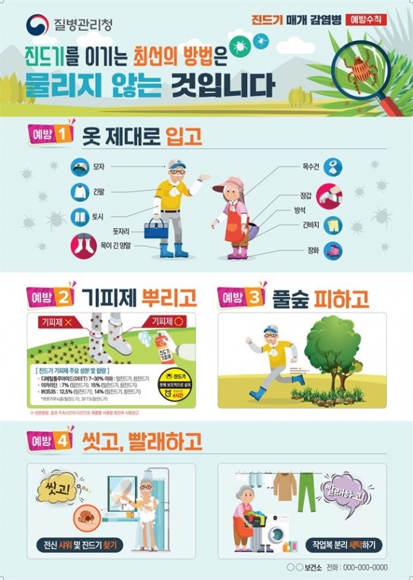 ▲진드기매개 감염병 포스터(사진제공=영광군)