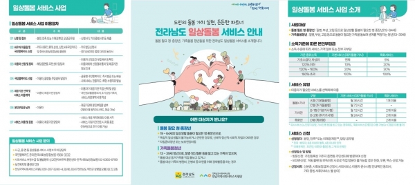 ▲일상돌봄 사업 홍보(사진제공=영광군)