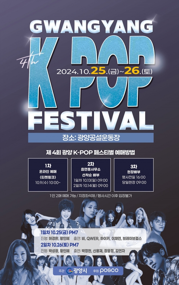 ▲제4회 광양 K-POP 페스티벌 포스터(사진제공=광양시)