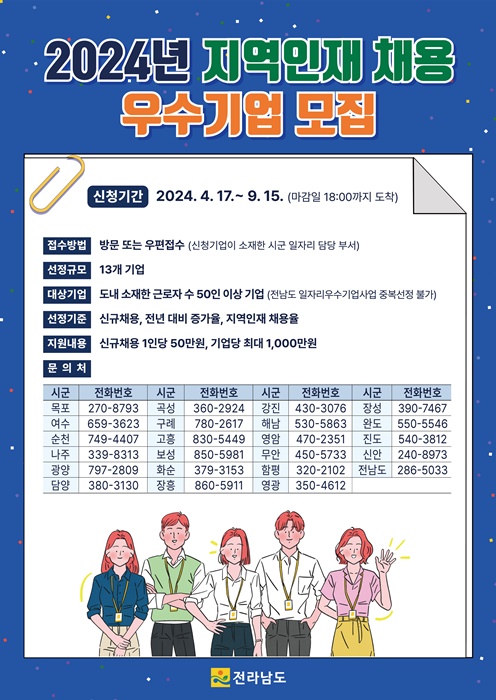 ▲지역인재 채용 우수기업 포스터(사진제공=담양군)