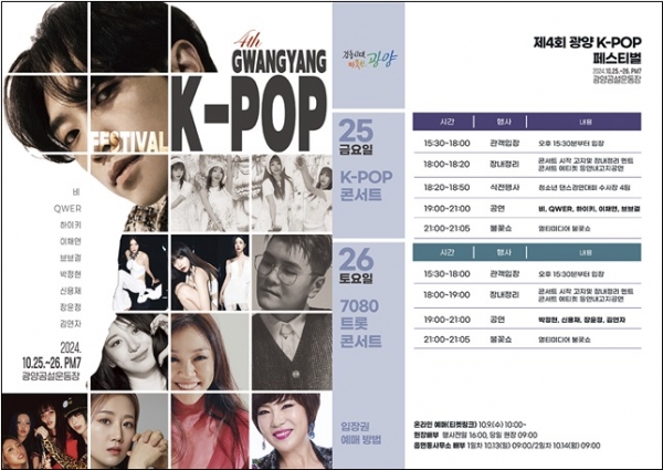 ▲제4회 광양 K-POP 페스티벌(사진제공=광양시)