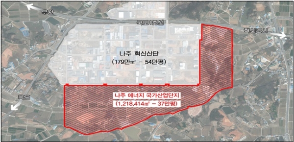▲토지거래허가구역 위치도(사진제공=전라남도)