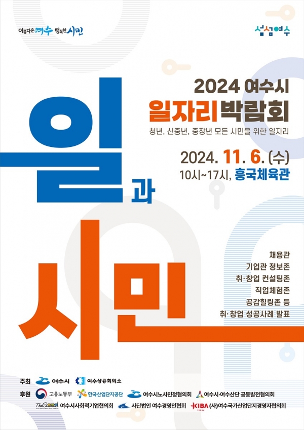 ▲여수시 일자리 박람회 홍보 포스터(사진제공=여수시)