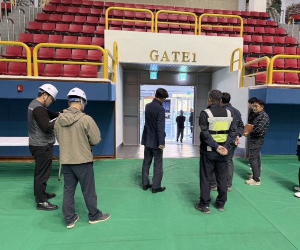 ▲산업재해 예방 위험성 평가 진행(사진제공=진도군)