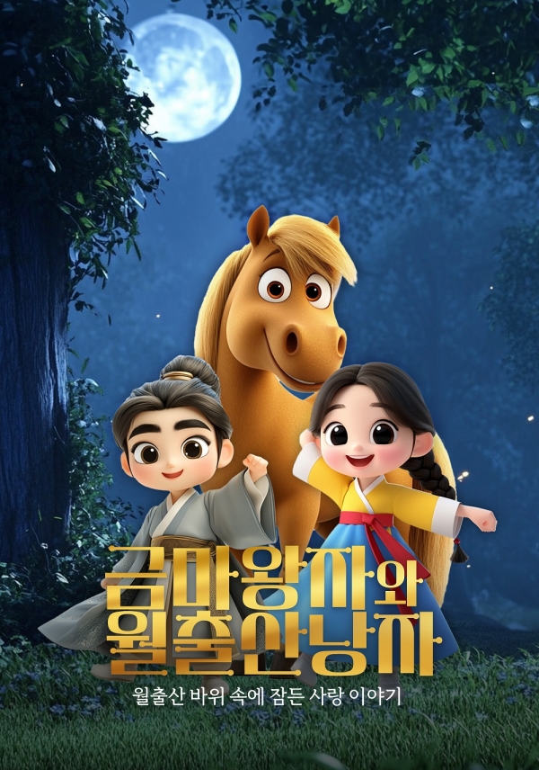 ▲AI ‘금마왕자와 월출산 낭자’(사진제공=영암군)