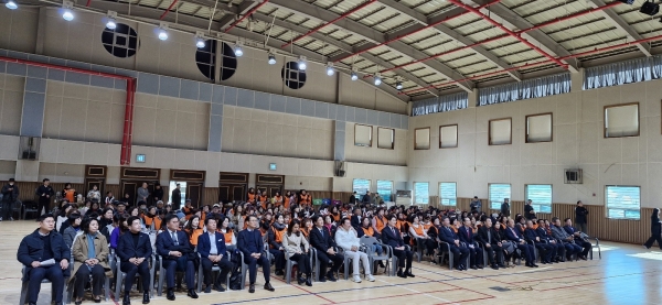 ▲2024 순천시 여성단체 총 연합회 한마당축제가 8일 오후 2시 상사종합체육관에서 성황리에 개최됐다.(사진=이기장 기자)