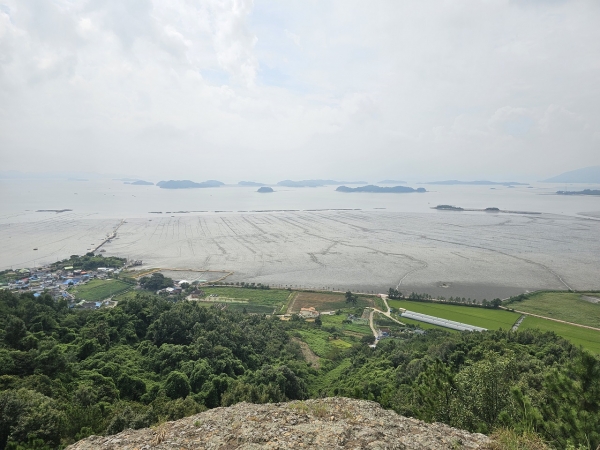 ▲천마산에서 바라만 순천만 갯벌(사진제공=순천시)