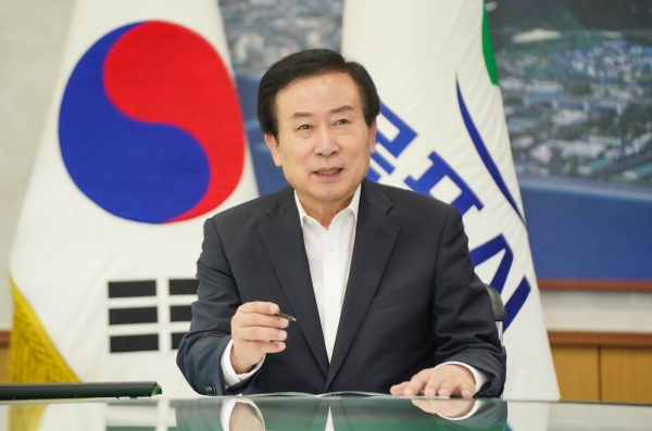 ▲박홍률 목포시장이 신년사를 통해 목포미래비전을 제시했다.(사진제공=목포시)