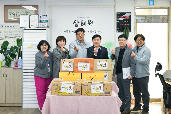 ▲충무동 아동복지시설 ‘삼혜원’ 방문(사진제공=여수시)