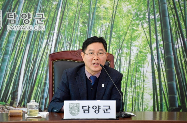 ▲담양군은 이병노 담양군수가 대법원의 판결로 궐위됨에 따라 13일부터 정광선 부군수의 군수 권한대행 체제로 군정을 추진한다.(사진제공=담양군)