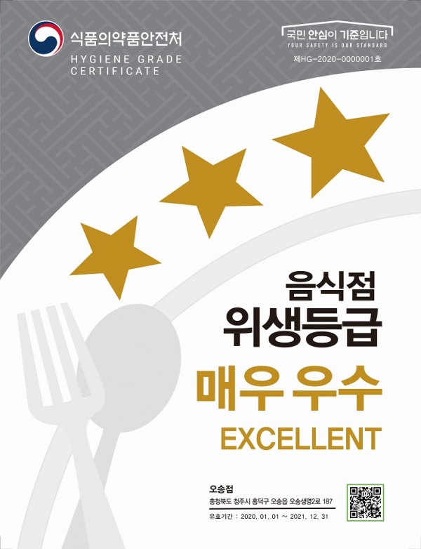 ▲위생등급 표지판(사진제공=순천시)