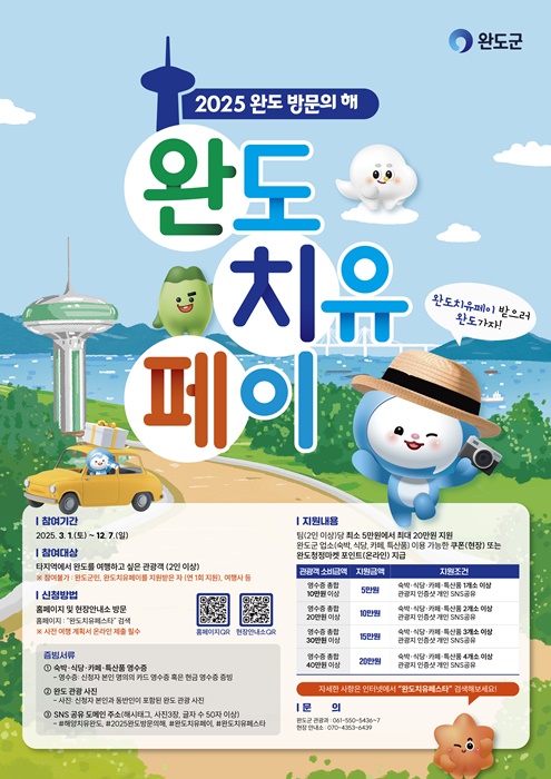 ▲완도 치유 페이 안내 이미지(사진제공=완도군)