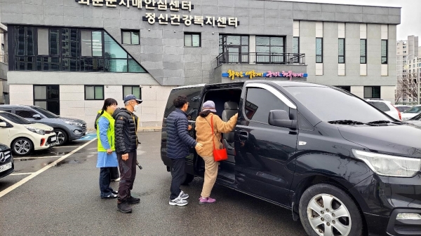 ▲2024년 안심 이동서비스 운영 모습(사진제공=화순군)