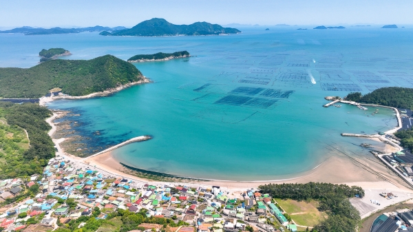 ▲사업 대상지 신지면 동고마을 전경(사진제공=완도군)