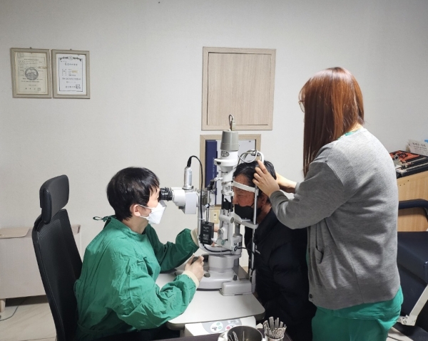 ▲고혈압 당뇨 검사(사진제공=장흥군)