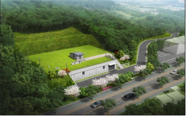 ▲지산배수지 조감도(사진제공=광주광역시)