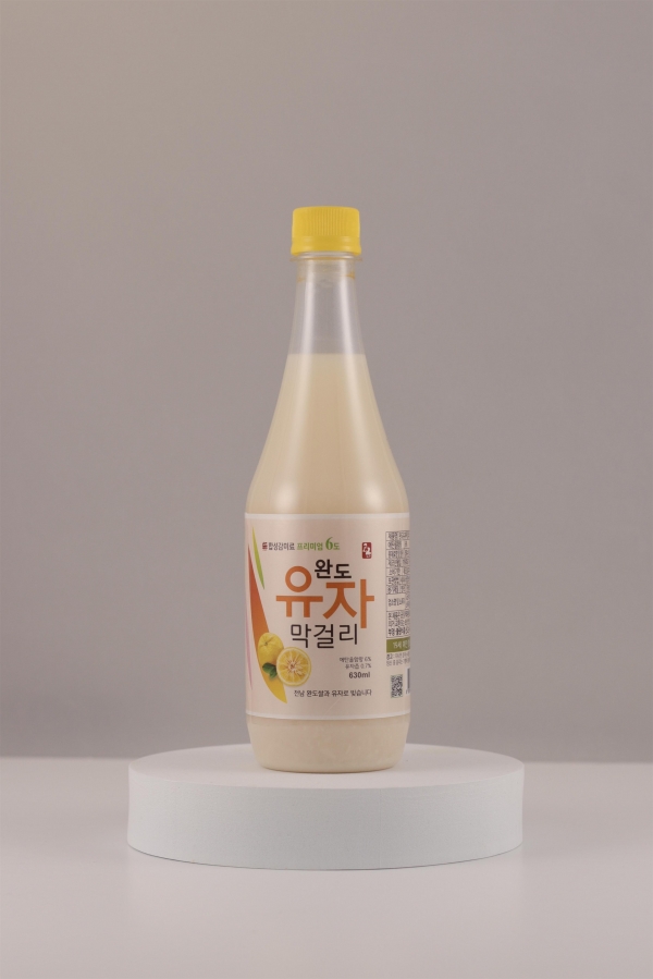 ▲완도 유자 막걸리(사진제공=완도군)