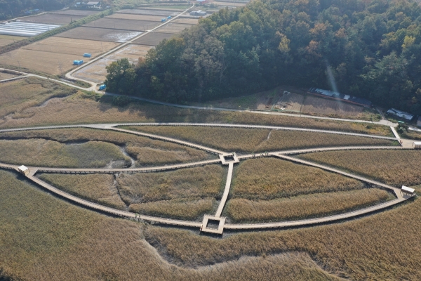 ▲보성 벌교 갯벌탐방로 전경(사진제공=보성군)