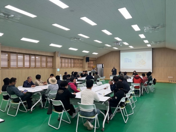 ▲순천시 낙안면은 지난 9일 마을계획단 주도로 2026년 마을계획 수립을 위한 의제발굴 회의가 개최됐다.(사진제공=순천시)