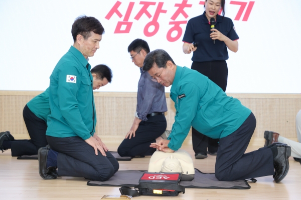 ▲광양시는 소속 직원 750여 명을 대상으로 ‘심폐소생술 및 응급처치 교육’을 실시한다.(사진제공=광양시)