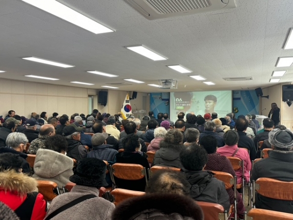 ▲진드기 매개 감염병 예방 교육을 하고 있다.(사진제공=보성군)
