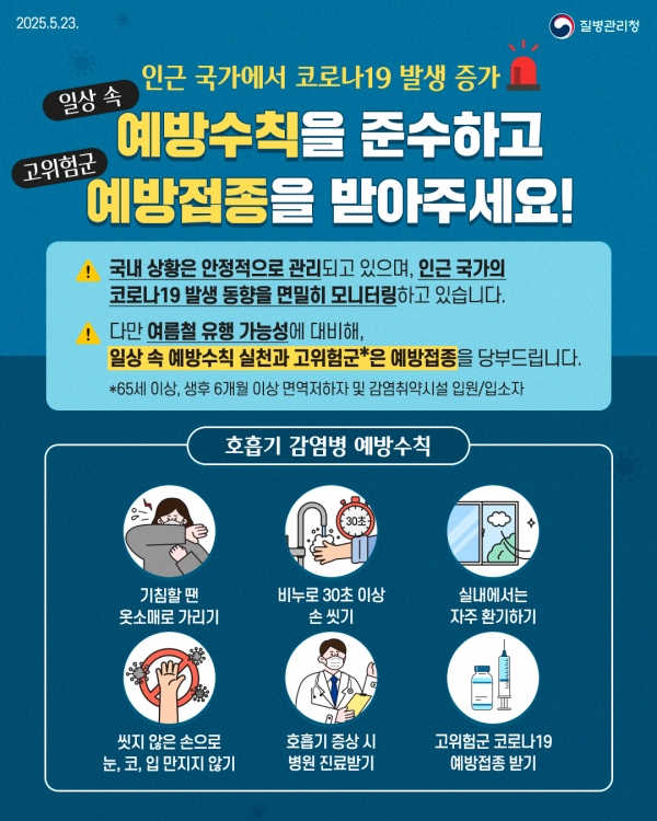 ▲질병관리청 코로나19 예방 포스터(사진제공=함평군)