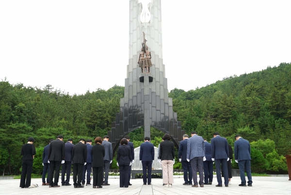 ▲지난해 현충일 추념식(사진제공=목포시)